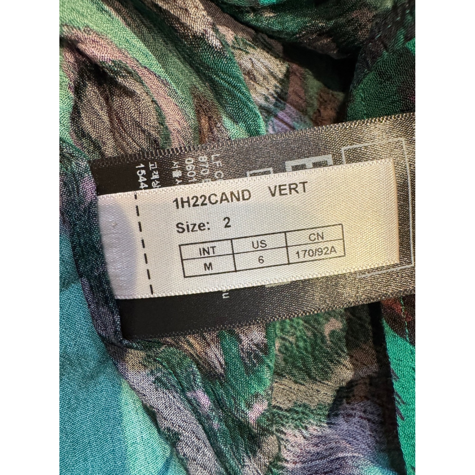 Ba&Sh Maxi Dress Green Mandala Print Cutout V Neck Short Sleeve Size M — image 8 of 8